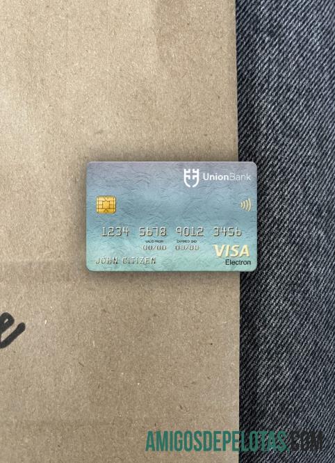 Liechtenstein Union Bank Visa Electron Cartão Photolook Frente exemplo real